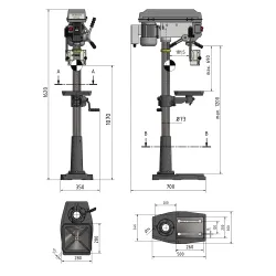 TALADRO COLUMNA DQ25 230V