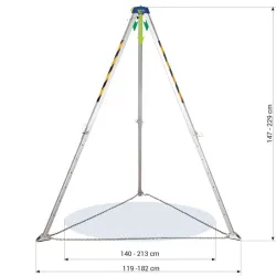 TRIPODE ALUMINIO CARGAS