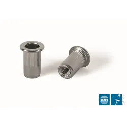 % TUERCA M-4 RANURADA ANCHA INOX 0,5<E<2,0