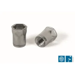 % TUERCA M-4 SEMIHEXAGONAL BAJA INOX 0,5<E<2,0