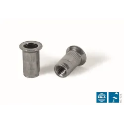 % TUERCA M-8 RANURADA AVELLANADA INOX 1,5<E<4,0