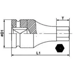 VASO DE IMPACTO HEX 3/4" 22MM 941522-C