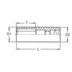 *VASO DE IMPACTO HEXAGONAL 1/2" 5/8 920220-C