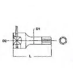 VASO DE IMPACTO TX 1/2" 921227TX-C