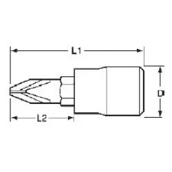 VASO PUNTA PZ1 1/4" M141601-C